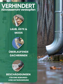 EKNA - 4er Set Fallrohrschutz - Blättersieb/Laubsieb - Regenrohrschutz Ø13 x H 14,5cm-Dachrinnenschutz-EKNA GmbH & Co. KG