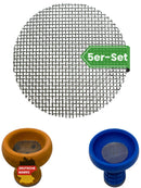 EKNA Shisha Kopf Sieb Ø45mm - 5 oder 100 Stück Tabak Siebe - Edelstahl Einlegesieb für Wasserpfeife mit Steinkopf & Tonkopf-EKNA GmbH & Co. KG