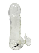 EKNA Penis Pfeife Glas 17cm - Dödel Pfeife - Bruchfest & Hitzebeständig - 100% Borosilikatglas-Freizeit & Trends-EKNA GmbH & Co. KG