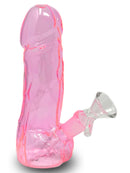 EKNA Penis Pfeife Glas 17cm - Dödel Pfeife - Bruchfest & Hitzebeständig - 100% Borosilikatglas-Freizeit & Trends-EKNA GmbH & Co. KG