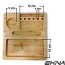 EKNA Drehunterlage - Drehbox aus Holz - Magnetisch verschließbar - 22cmx12cmx4cm-Aufbewahrungsbehälter-EKNA GmbH & Co. KG