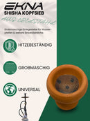 EKNA Shisha Kopf Sieb Ø45mm - 5 oder 100 Stück Tabak Siebe - Edelstahl Einlegesieb für Wasserpfeife mit Steinkopf & Tonkopf-EKNA GmbH & Co. KG