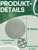 EKNA Shisha Kopf Sieb Ø45mm - 5 oder 100 Stück Tabak Siebe - Edelstahl Einlegesieb für Wasserpfeife mit Steinkopf & Tonkopf-EKNA GmbH & Co. KG