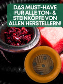 EKNA Shisha Kopf Sieb Ø45mm - 5 oder 100 Stück Tabak Siebe - Edelstahl Einlegesieb für Wasserpfeife mit Steinkopf & Tonkopf-EKNA GmbH & Co. KG