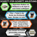 EKNA Zigaretten Rollbox - Tabak Drehmaschine 70mm-Freizeit & Trends-EKNA GmbH & Co. KG