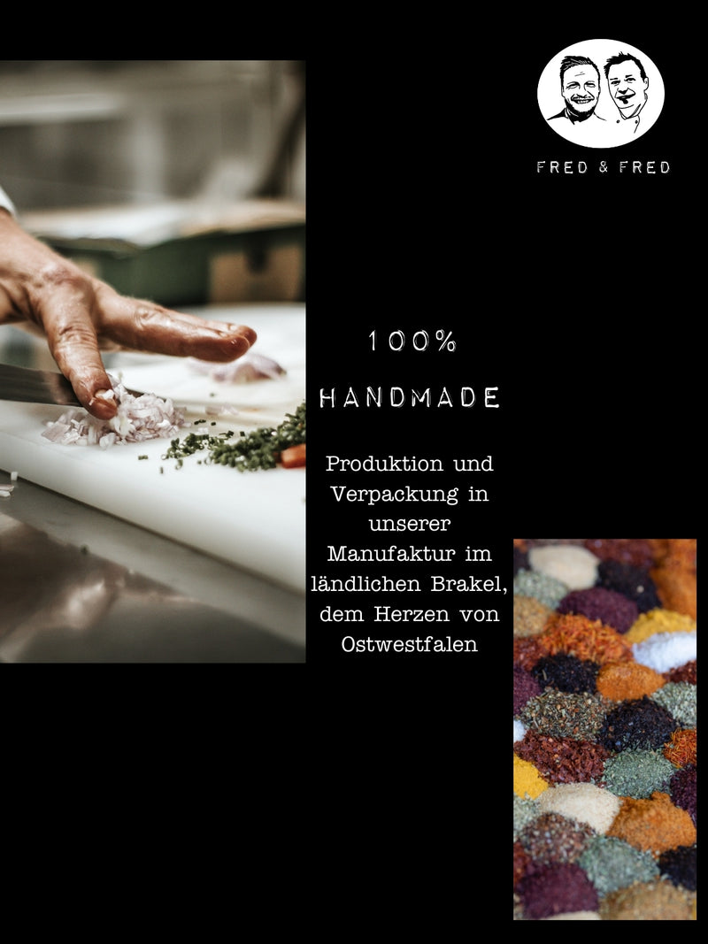 Fred & Fred Gewürze - Geschenkset - Feinkost Grill-Gewürz zum Kochen & Verfeinern! - 4 x 120g