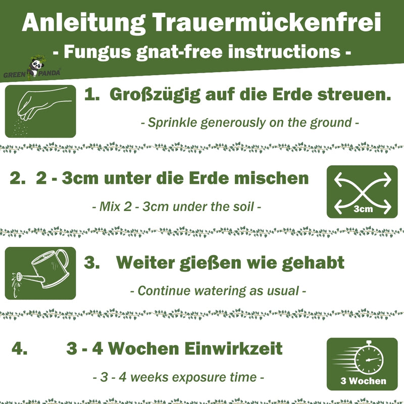 GreenPanda - Insektenschutz - 2x Trauermücken Pulver + 1x Gelbsticker - Set-Insektenschutz-EKNA GmbH & Co. KG