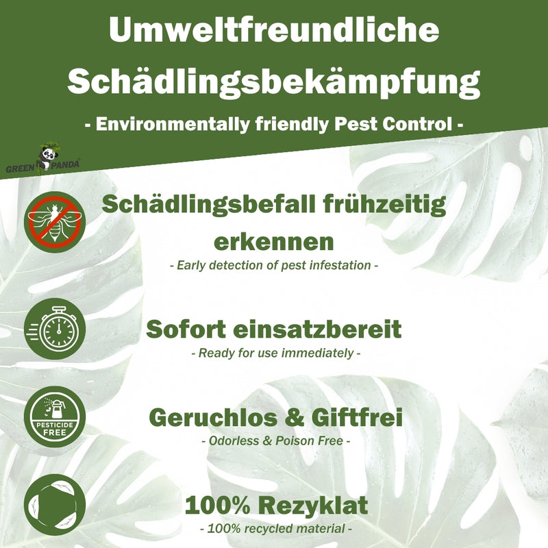 GreenPanda - Gelbsticker/Gelbfallen gegen Trauermücken & Fliegen - 50 oder 100 Stk.-Insektenschutz-EKNA GmbH & Co. KG