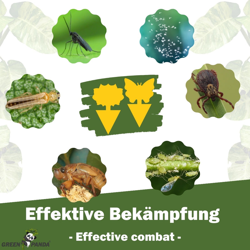 GreenPanda - Gelbsticker/Gelbfallen gegen Trauermücken & Fliegen - 50 oder 100 Stk.-Insektenschutz-EKNA GmbH & Co. KG