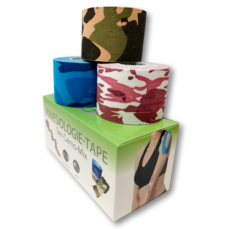 LisaCare Kinesiologie Tape Sport-Tape 3er-Set - Camouflage Mix latexfrei - 5cm x 5m-HEALTH_PERSONAL_CARE-EKNA GmbH & Co. KG