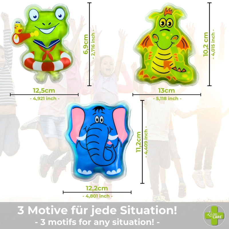 LisaCare - Kühlpads Kinder - Mehrfachkompressen - 3er Set-HEALTH_PERSONAL_CARE-EKNA GmbH & Co. KG