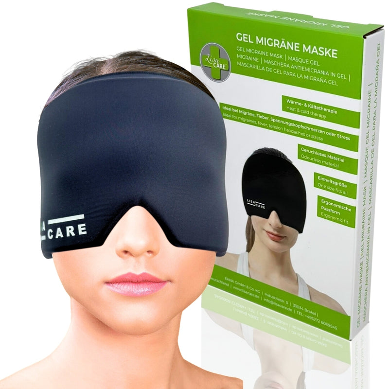 LisaCare Migräne Maske - Kühlmaske Migräne schwarz-HEALTH_PERSONAL_CARE-EKNA GmbH & Co. KG