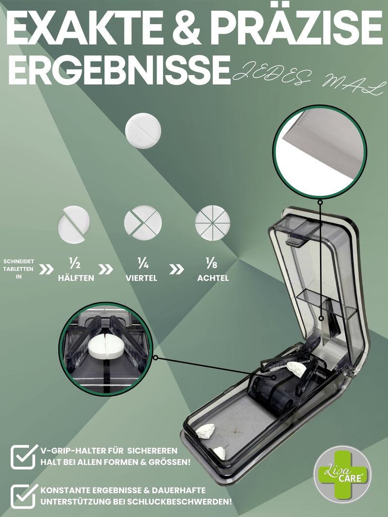 LisaCare - Tablettenteiler - Tablettenschneider mit Tablettenfach - 2er Set-HEALTH_PERSONAL_CARE-EKNA GmbH & Co. KG