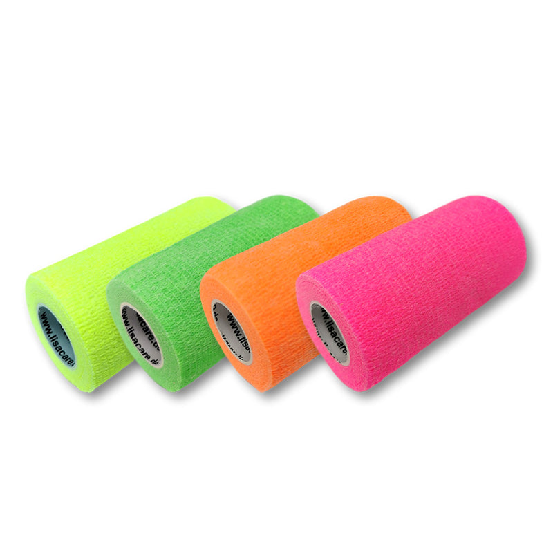 LisaCare Pflasterverband 2,5cm-10cm x 4,5m - Für Mensch & Tier - 4er & 8er Neonmix-HEALTH_PERSONAL_CARE-EKNA GmbH & Co. KG