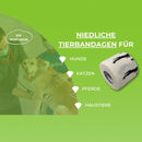 LisaCare Haftbandage für Mensch & Tier - 5cm x 4,5m - 4er-Set Tatzenmix-PET_SUPPLIES-EKNA GmbH & Co. KG
