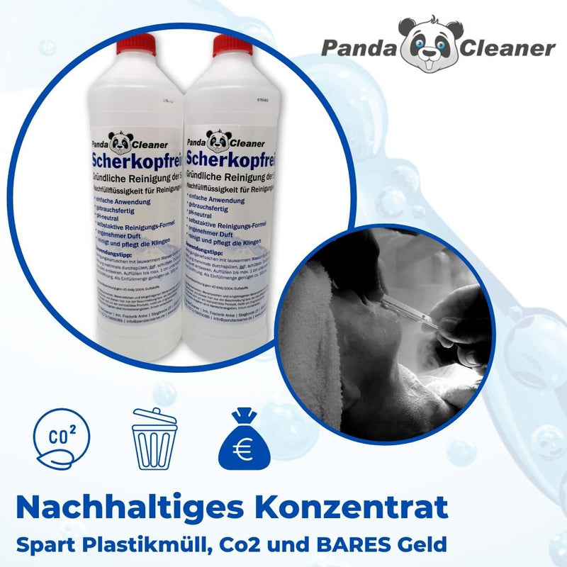 PandaCleaner Scherkopfreiniger/Scherkopfreinigungsmittel - 1l, 2l oder 3l !-Reiniger-EKNA GmbH & Co. KG