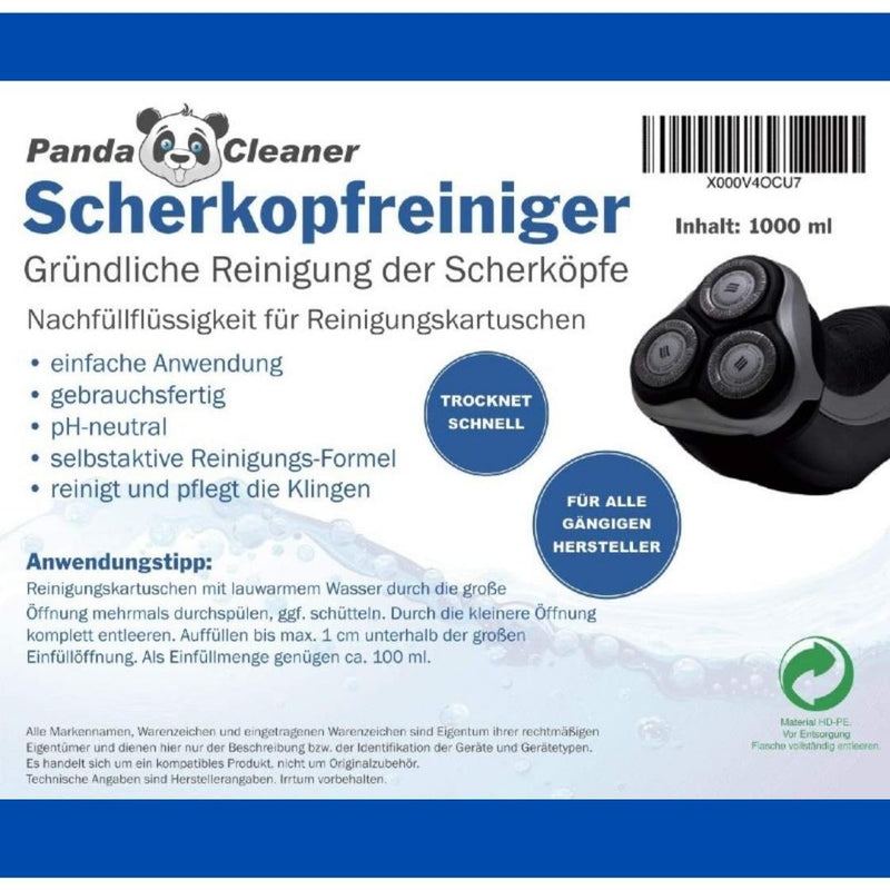 PandaCleaner Scherkopfreiniger/Scherkopfreinigungsmittel - 1l, 2l oder 3l !-Reiniger-EKNA GmbH & Co. KG