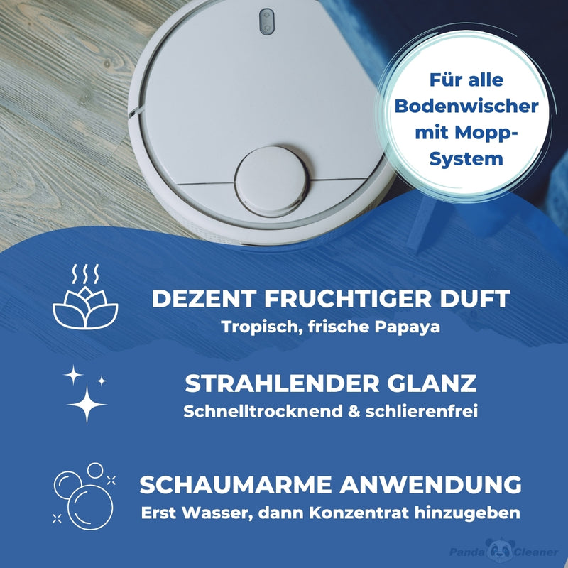 PandaCleaner Wischroboter Reinigungsmittel - Bodenwischer Konzentrat - Div. Größen-Reiniger-EKNA GmbH & Co. KG