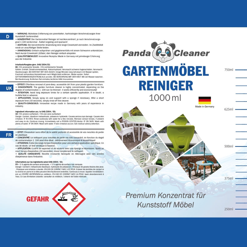 PandaCleaner Gartenmöbel Reiniger - 1000ml-Reiniger-EKNA GmbH & Co. KG