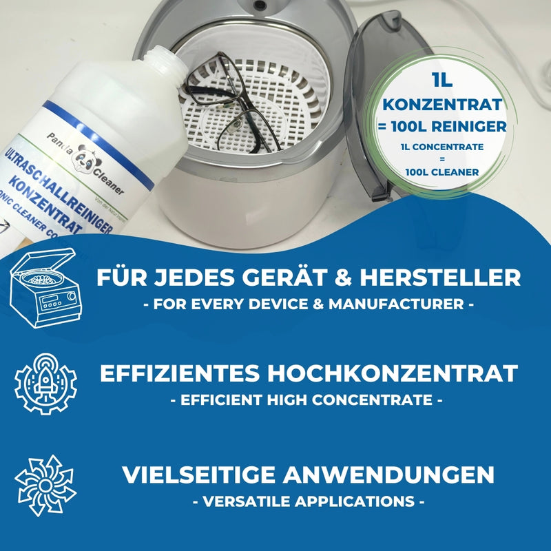 PandaCleaner Ultraschallreiniger Konzentrat - Div. Größen-Reiniger-EKNA GmbH & Co. KG