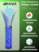 EKNA Spiraltip 3er-Set - Innovative Drehfilter - Glas Filterspitze - Für intensiveren Geschmack-Freizeit & Trends-EKNA GmbH & Co. KG
