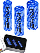 EKNA Spiraltip Glasmundstücke blau - 3er-Set Glasfilter Ø 8,10,12mm - Wiederverwendbare Glas Filtertips