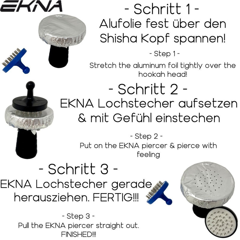 EKNA - Shisha Lochstecher - Für Alufolie - Shisha Zubehör - Alufolie Stecher - Diverse Farben-HOME-EKNA GmbH & Co. KG