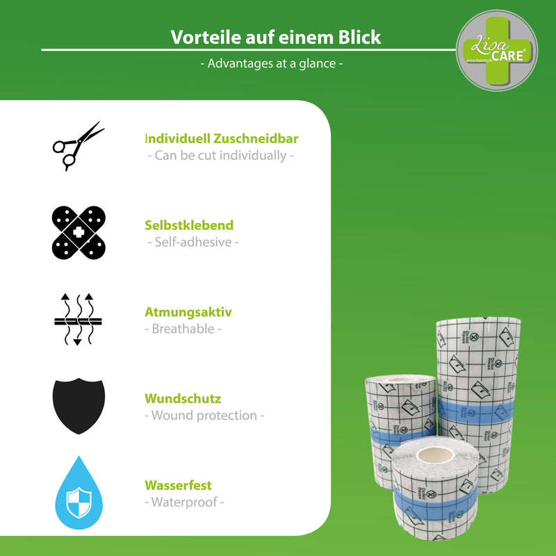 LisaCare - Duschpflaster/Duschfolie - PU Tape - Tattoopflaster - 3er Set-HEALTH_PERSONAL_CARE-EKNA GmbH & Co. KG