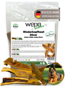 WEPO Rinderkopfhaut für Hunde 1kg - Kausnack Hund - getrocknete Rinderkopfhaut 20cm - Hunde Snack - Natürliche Zahnreinigung, naturbelassen & gesund!-PET_SUPPLIES-EKNA GmbH & Co. KG