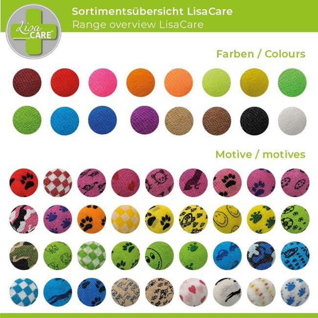 LisaCare Pflasterverband 10cm x 4,5m - Für Mensch & Tier - Neongrün & Neonpink-HEALTH_PERSONAL_CARE-EKNA GmbH & Co. KG