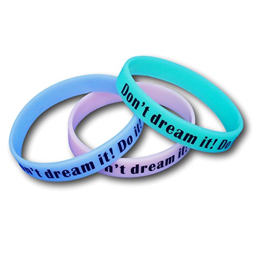 EKNA - 3er-Set Fitness Armband mit Sprüchen - Verschiedene Sprüche-SPORTING_GOODS-EKNA GmbH & Co. KG