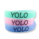 EKNA - 3er-Set Fitness Armband mit Sprüchen - Verschiedene Sprüche-SPORTING_GOODS-EKNA GmbH & Co. KG