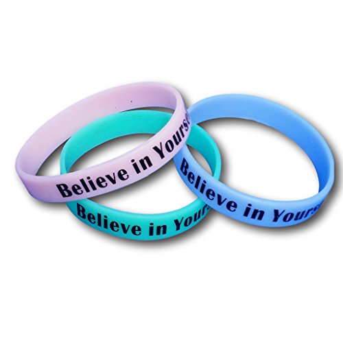 EKNA - 3er-Set Fitness Armband mit Sprüchen - Verschiedene Sprüche-SPORTING_GOODS-EKNA GmbH & Co. KG
