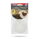 EKNA Cappuccino Kaffee Dekorier-Schablonen - 16 Stück-HOME-EKNA GmbH & Co. KG