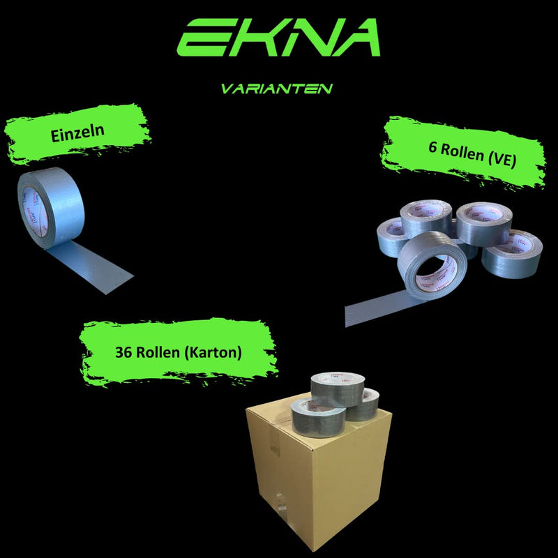 EKNA - Panzertape - Wasserfestes Klebeband - Gewebeband - Silber-EKNA GmbH & Co. KG