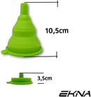 EKNA Trichter-Set aus Silikon, 3 Stück, Produktansicht 2
