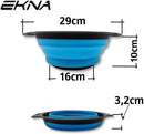 EKNA Silikonsieb Faltbar - 3 Stück - Abgießhilfe für Töpfe - Küchensieb Set-HOME-EKNA GmbH & Co. KG