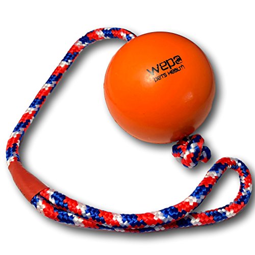 WEPO Schleuderball mit Seil - Wurfgewicht 200 Gramm - Wurfball für Hunde-PET_SUPPLIES-EKNA GmbH & Co. KG