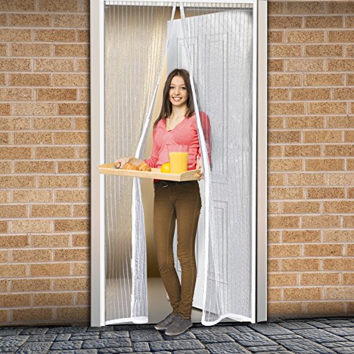 Magnetischer Insektenschutz-Netz - Weiß - 100cm x 210cm-BUILDING_MATERIAL-EKNA GmbH & Co. KG