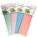 EKNA - Papier Strohhalme - Umweltfreundliche Trinkhalme - 100 Stück-HOME-EKNA GmbH & Co. KG