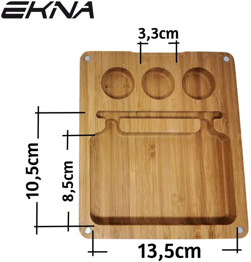 EKNA Drehbox Holz - Drehunterlage - Magnetisch Verschließbar - 15,5cmx18cmx4cm-HOME-EKNA GmbH & Co. KG