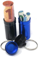 EKNA - Pillendosen - Versteck Dose 1x Blau & 1x Schwarz - Schlüsselversteck-EKNA GmbH & Co. KG
