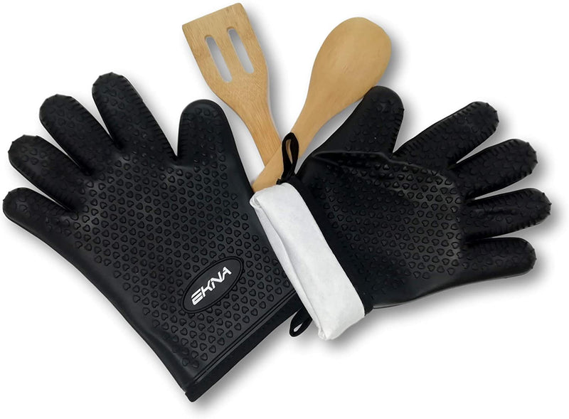 silikon handschuhe schwarz EKNA Silikon-Handschuhe - Ofenhandschuhe