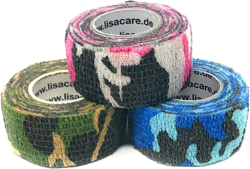 LisaCare Pflasterverband 2,5-10cm x 4,5m - 3er Set Camo-Mix-HEALTH_PERSONAL_CARE-EKNA GmbH & Co. KG