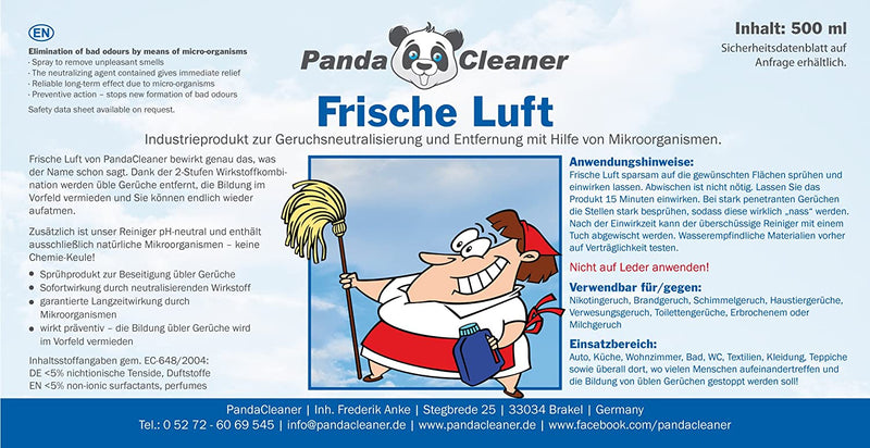 PandaCleaner Frische Luft - 500ml mit Sprühkopf-Reiniger-EKNA GmbH & Co. KG