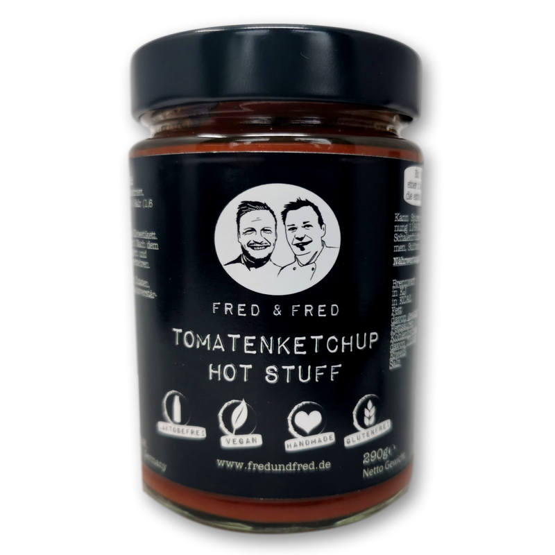 Fred & Fred Tomatenketchup - 290g Glas - versch. Geschmacksrichtungen (17,07 €/kg)-EKNA GmbH & Co. KG