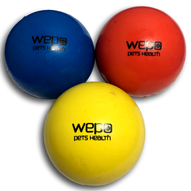 WEPO - Hundeball 3er Set - Ø 6cm - Kauspielzeug - Robuster Wurfball 200g-PET_SUPPLIES-EKNA GmbH & Co. KG