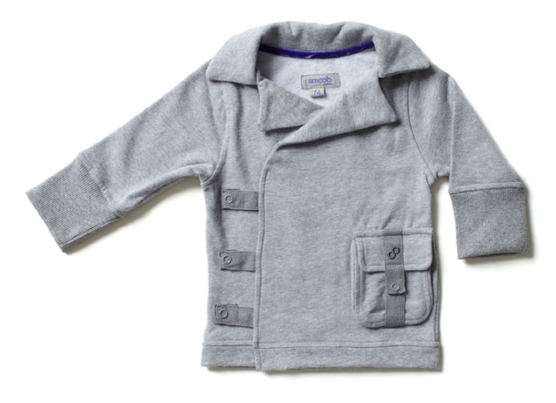 smoob Humphrey Jacket Baby Jacke für Junge & Mädchen - Unisex Babybekleidung/Babyjacke für Frischlinge 100% Baumwolle mit Kragen & Druckknöpfe-Babykleidung-EKNA GmbH & Co. KG